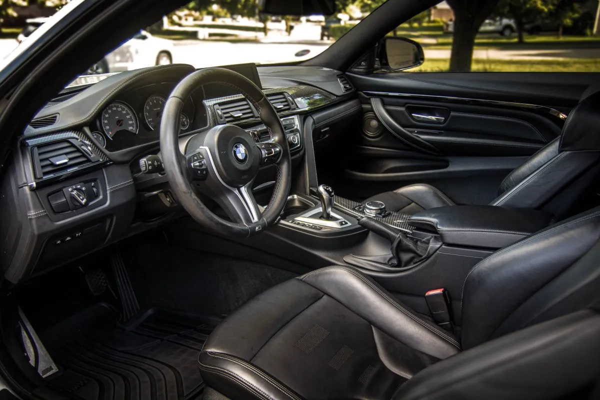 Finished BMW M4 interior